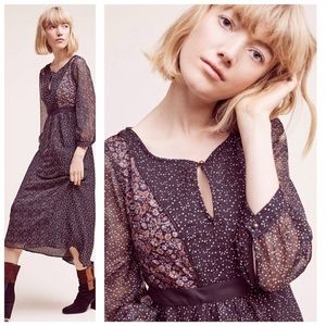 Anthropologie Floreat Countryside Maxi Dress 6 NWT